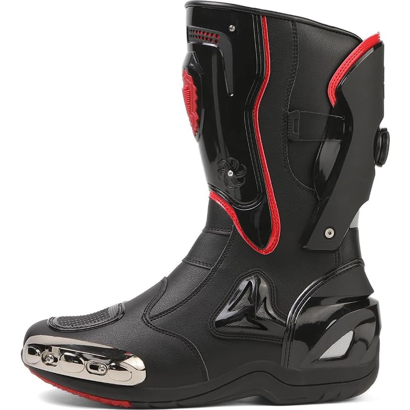 Motorcycle Leather Boots Calf High Racing Sports Men Women