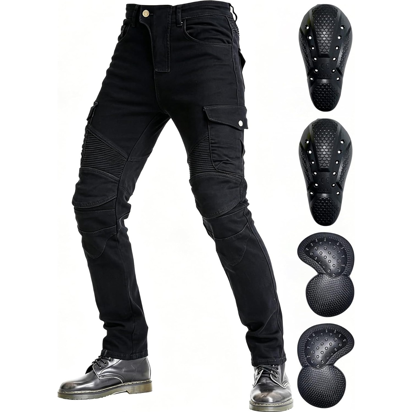 Motorcycle Denim Jeans Armor Pants Men Women Riding